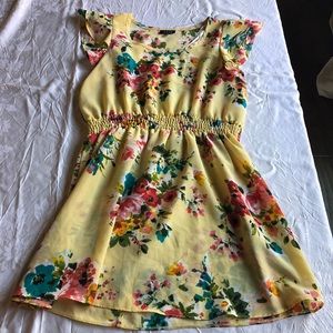 Yellow flower dress